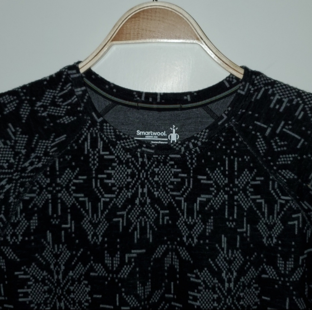 Smartwool Merino 250 Baselayer Pattern Crew Women's Size XL - Picture 6 of 10